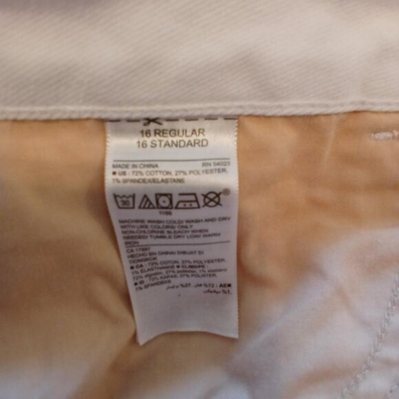 Old Navy white jean capri size 16 - Picture 5 of 8